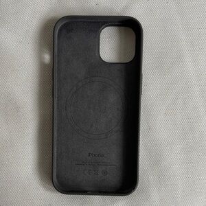 Apple Dark Grey Leather iPhone Case with MagSafe